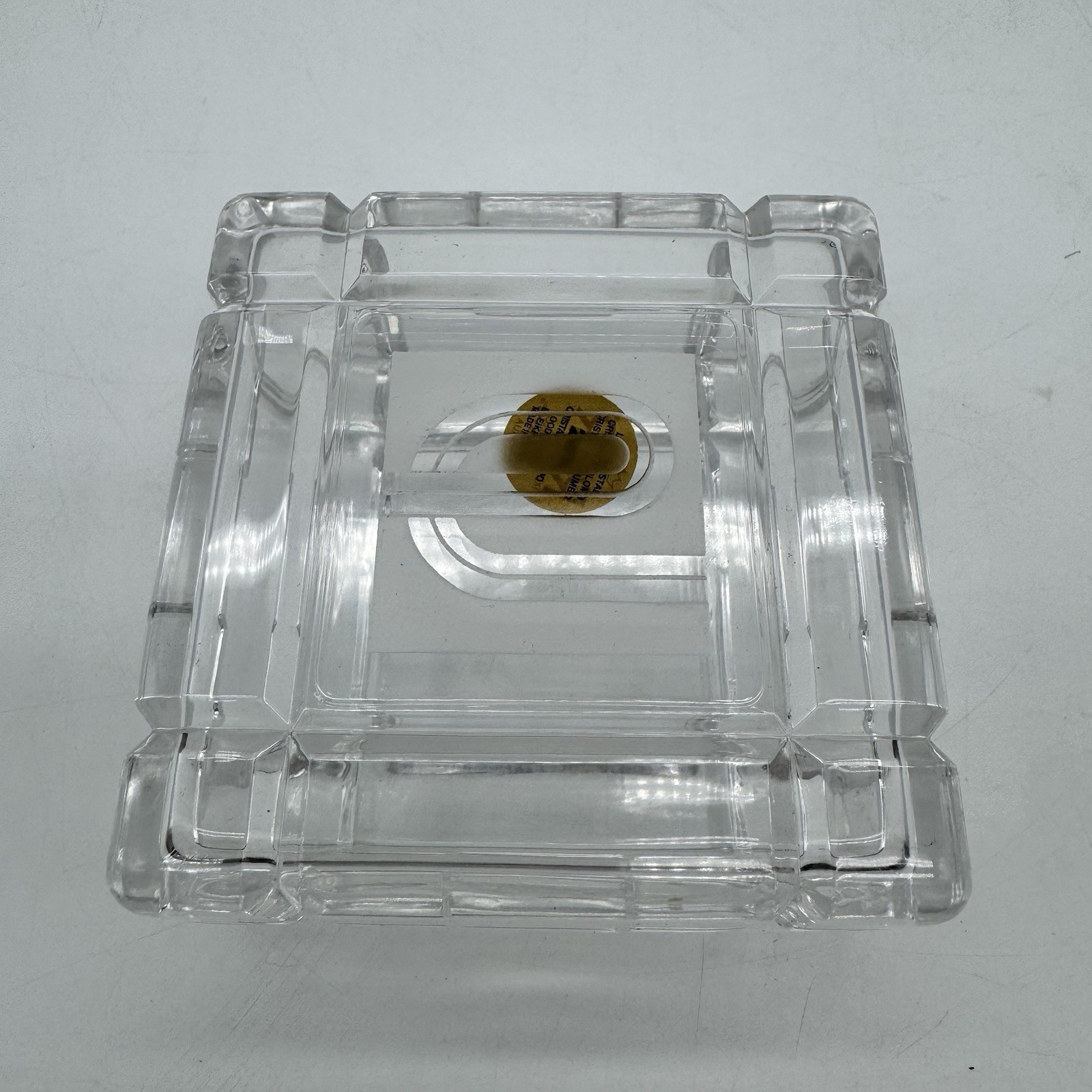 Enterprise Rent A Car RCR Royal Crystal Rock Square Jewelry Trinket Box Italy E