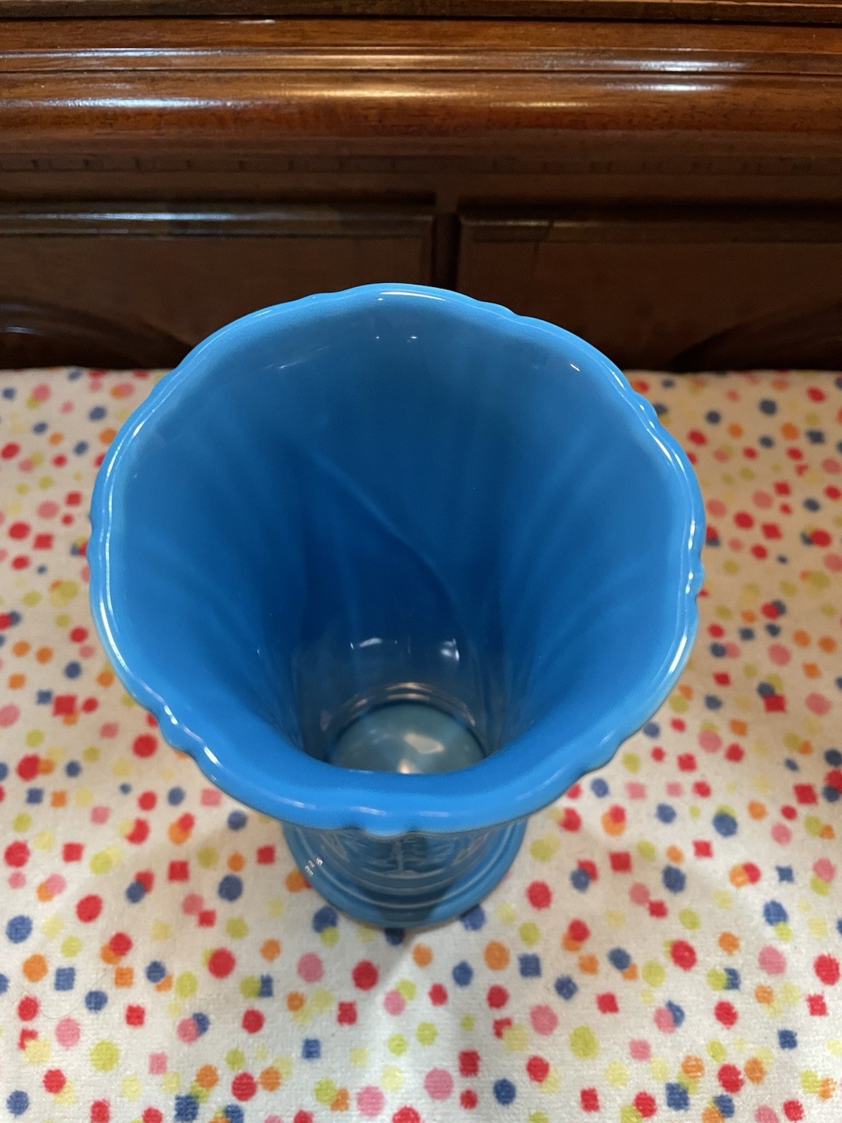 Fiesta Small Vase Peacock Excellent 8 Inches First Quality Gorgeous HTF