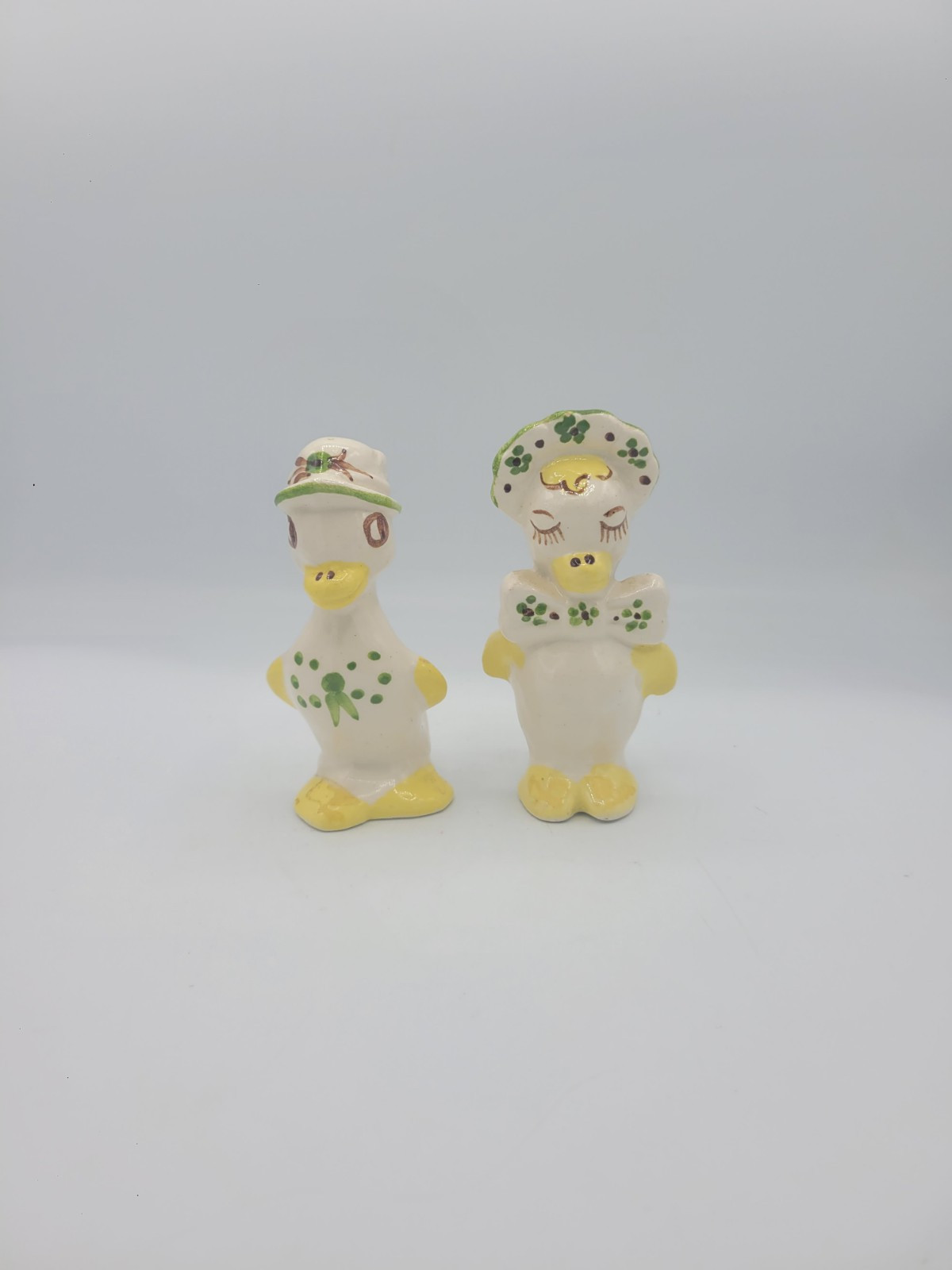 Rio Hondo Pottery Set Duck Figurines Ma & Pa California Ceramics