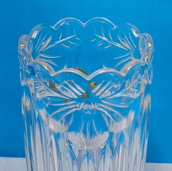 Vintage Bleikristall Lead Crystal Vase Flower Pattern ~Made in Germany~