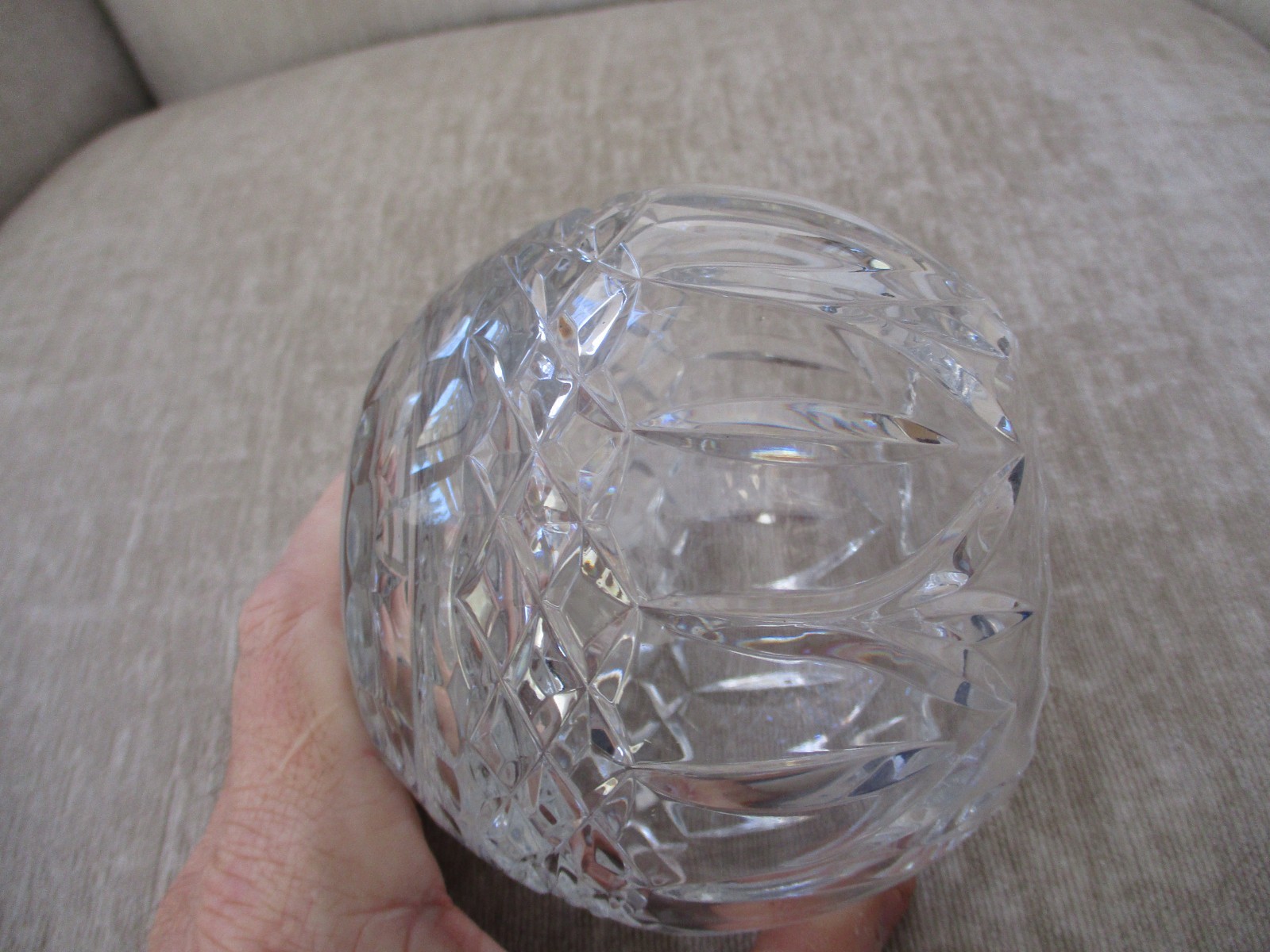 CRYSTAL CLEAR INDUSTRIES ASTOR CRYSTAL ROSE BOWL