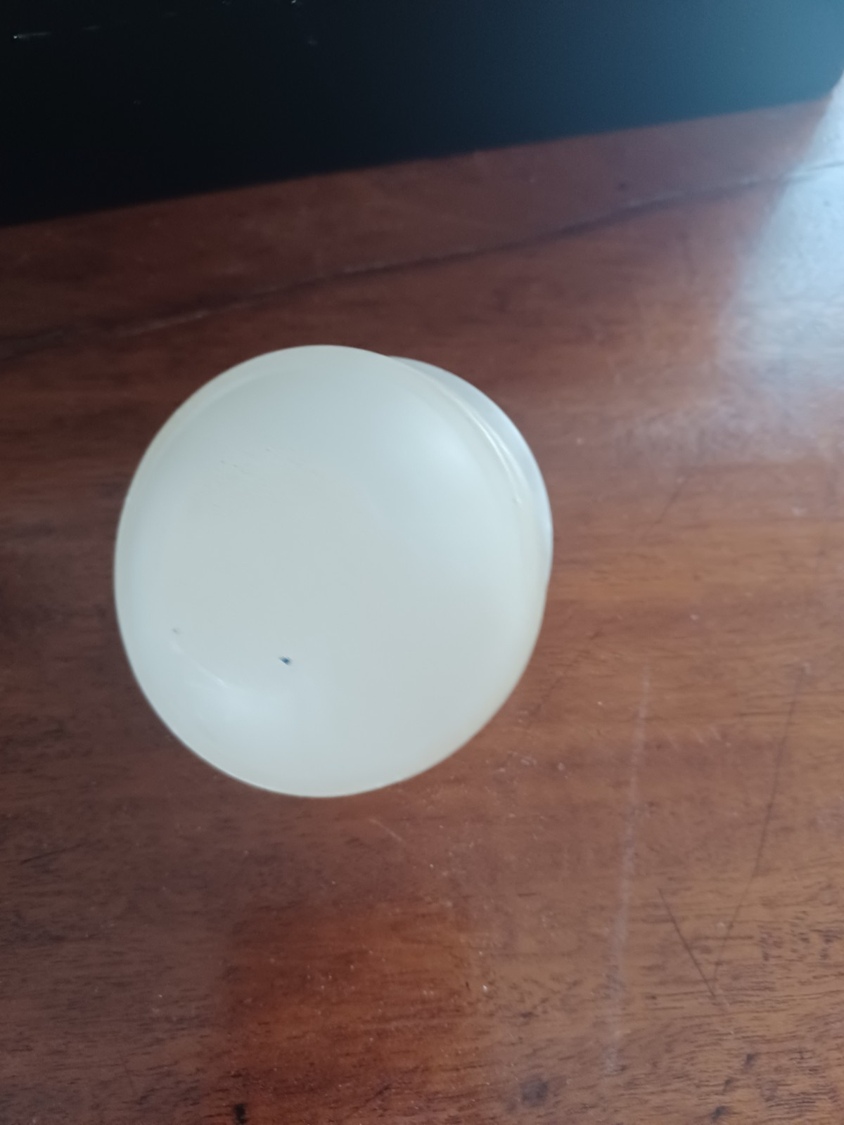 Antique Italian alabaster round lidded trinket box marked Roma.
