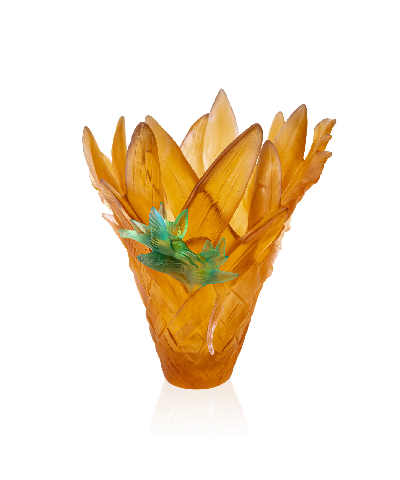 Daum Home Décor – Large Daum vase Tressage Paradis beauty paradisiacal – 05637-1
