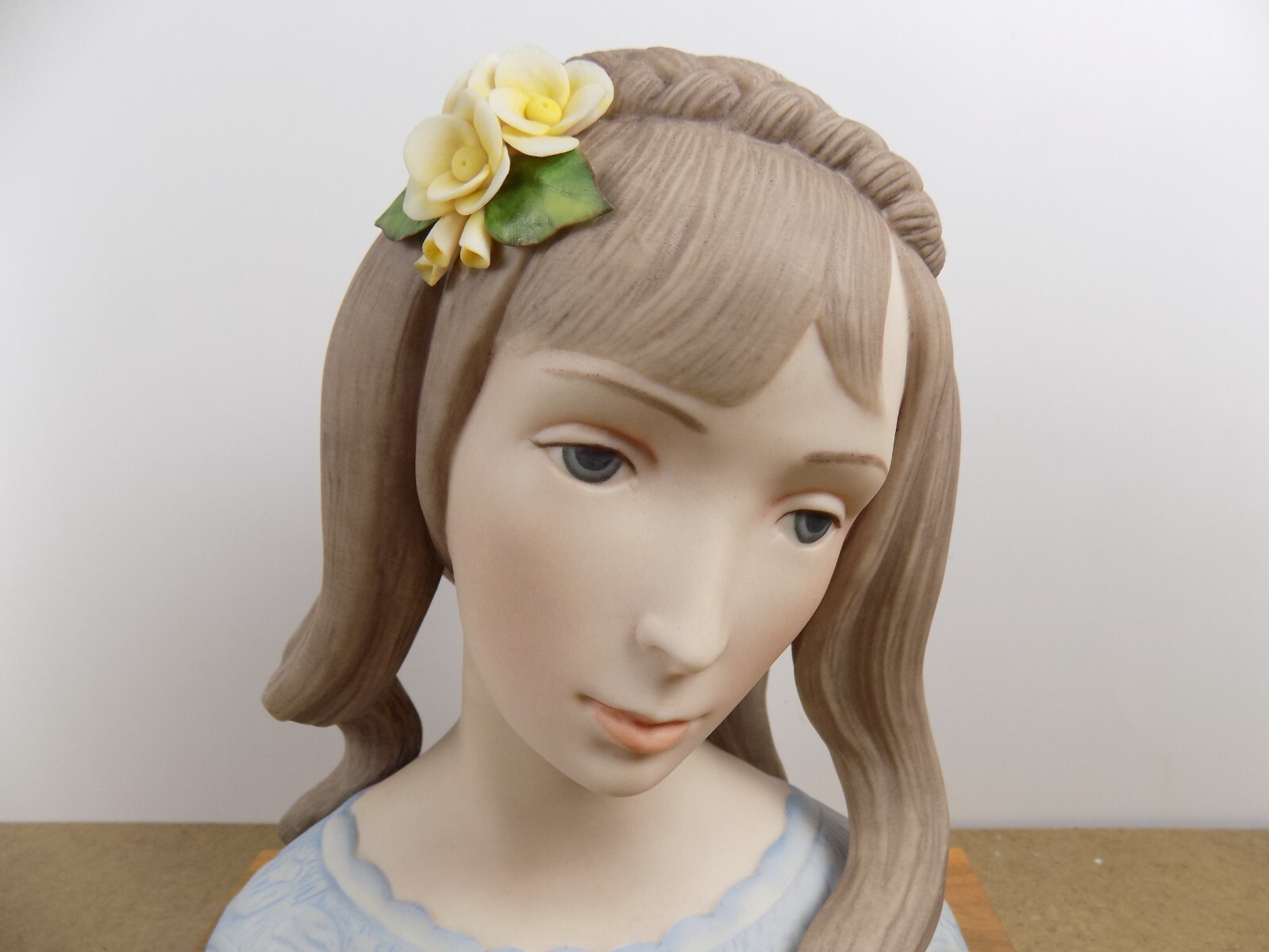 Laszlo Ispanky Porcelain Bust of Young Girl Limited Edition
