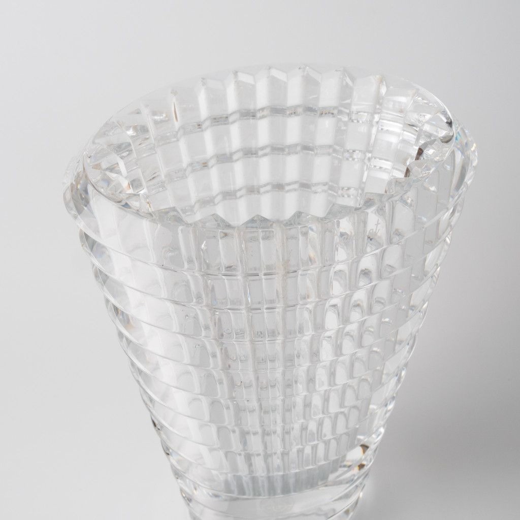 Baccarat Eye Oval Vase S 2001 Clear Crystal By Nicolas Triboulot France