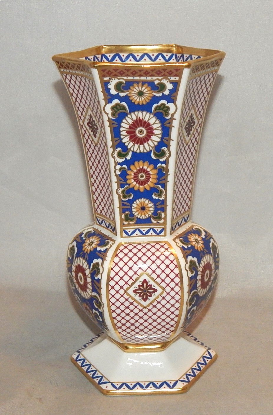 Very Rare John Aynsley Imperial Pattern 8 1/4″ Vase