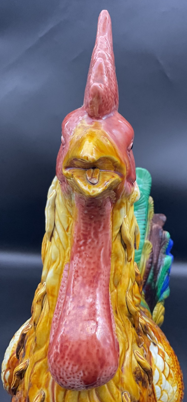 Continental Majolica Very Large Rooster
