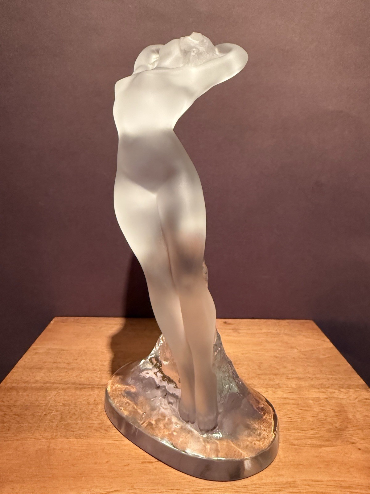 Lalique France Danseuse Dans Nude Dancer Crystal Figure 9.25″ Mint Condition