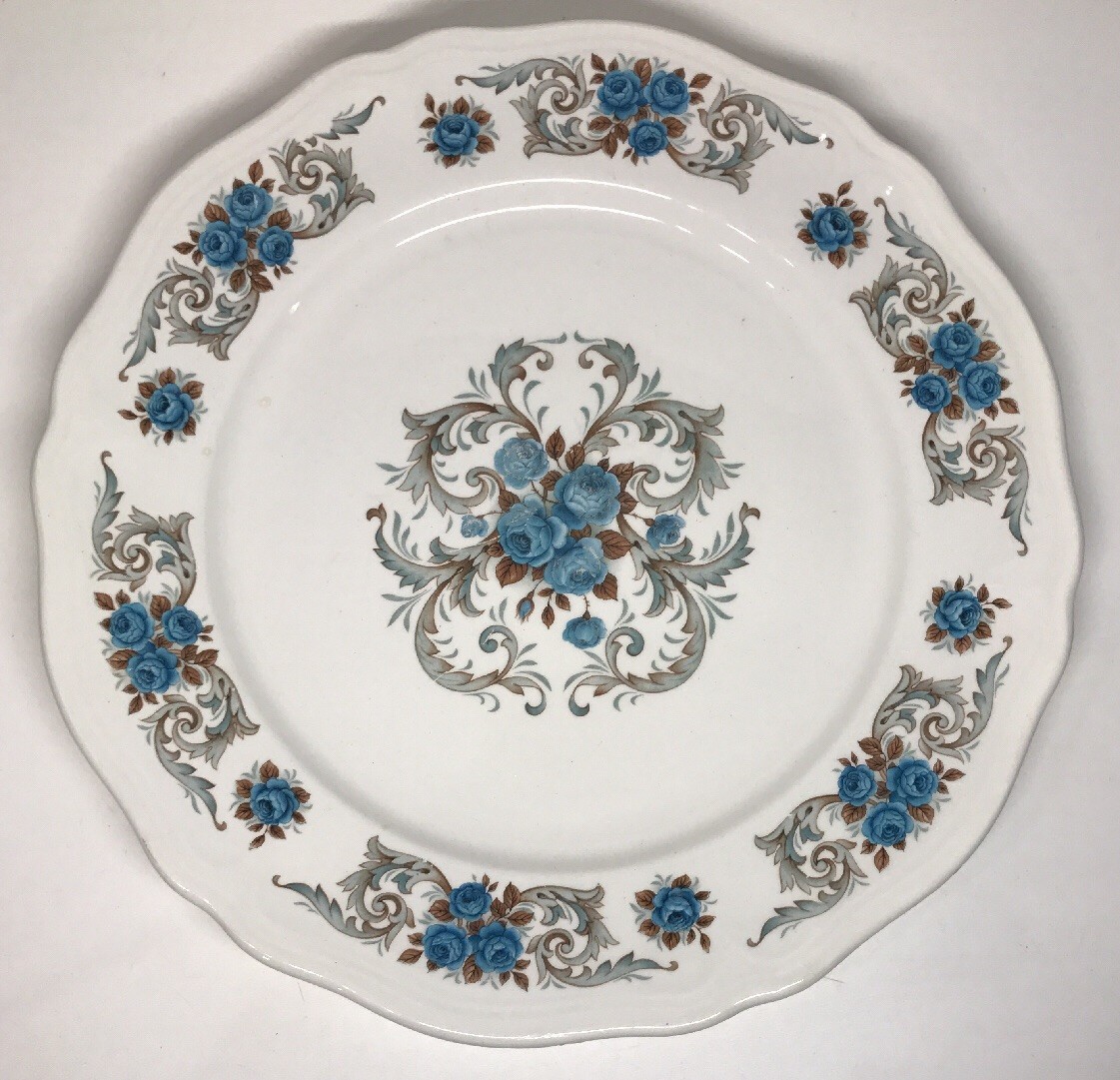 Lot Of 6 Flat Plates Moulin Des Loups ORCHIE Model SÉVIGNÉ D 26 Cm