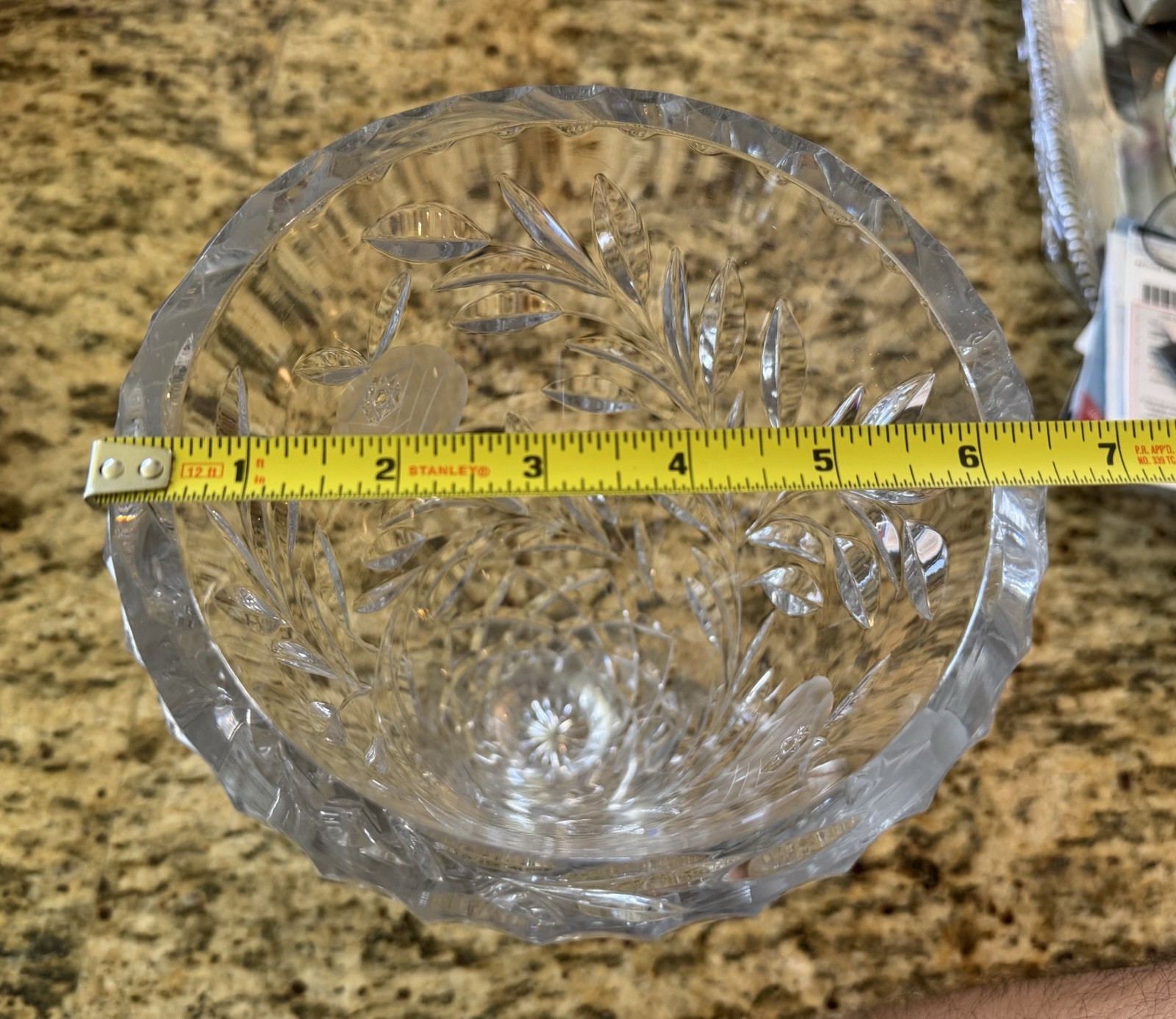 Waterford LISMORE 12” Large Cut Crystal Footed Flared Flower Vase