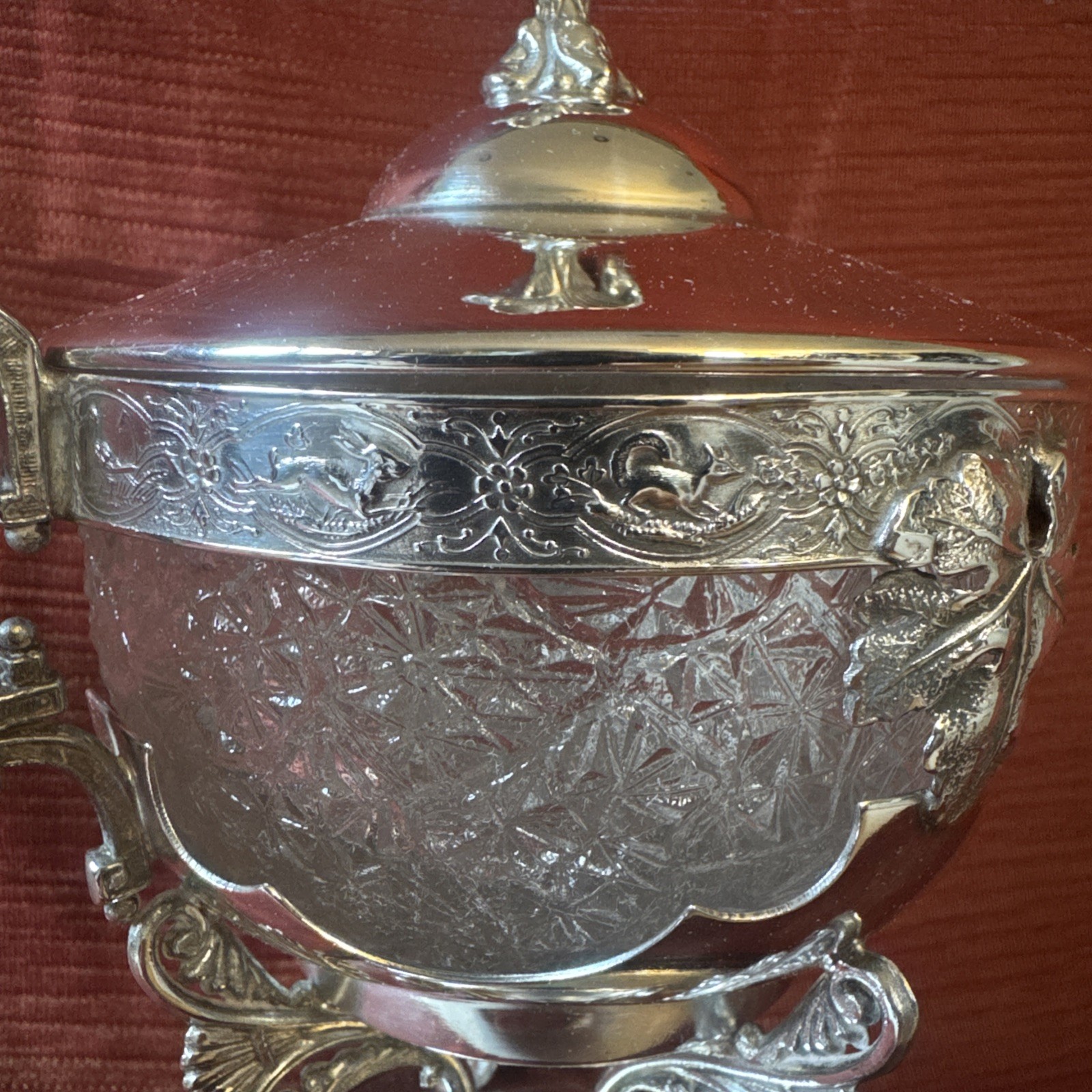 Rare 1883 J.u.S. Schüt Quadruple Silverplate , Lidded Presentation Urn