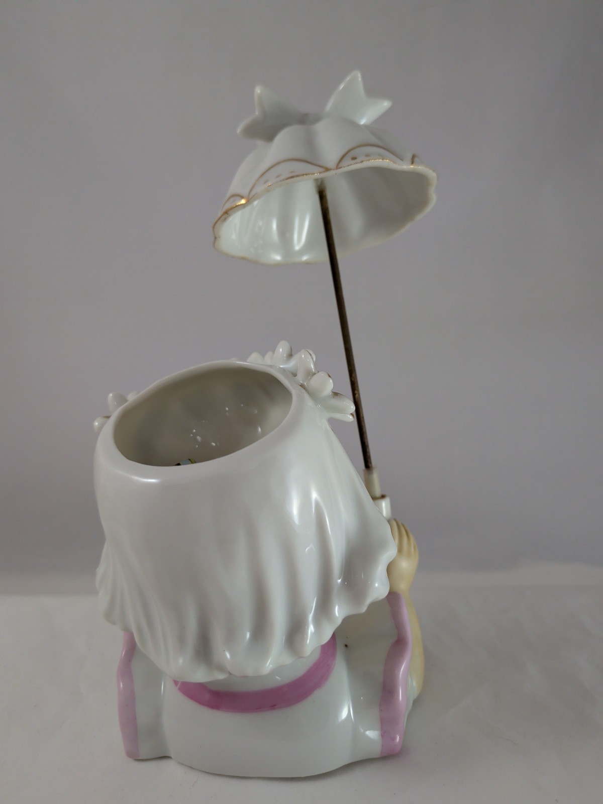 Umbrella Girl Flower Vase