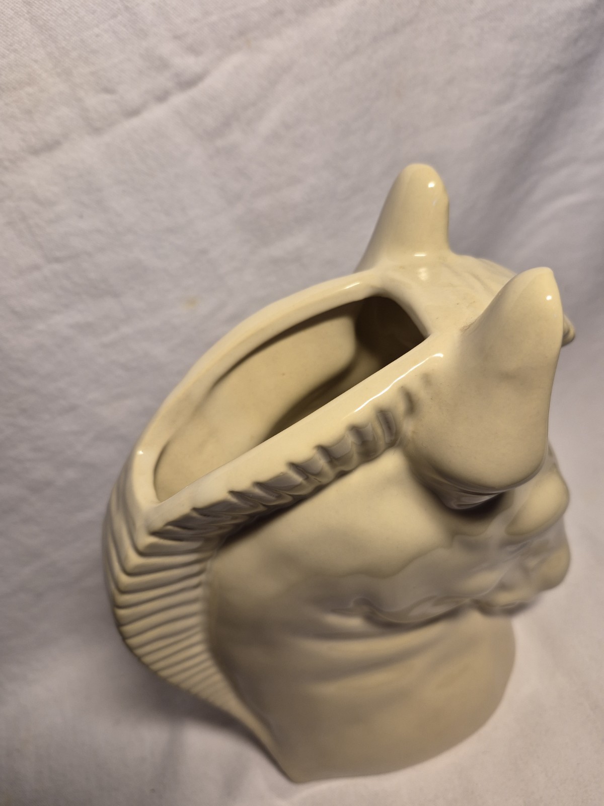 White Horse Head Vase