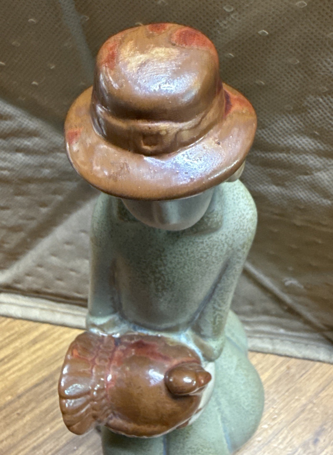 Vintage Studio Pottery Statue Figurine Thanksgiving