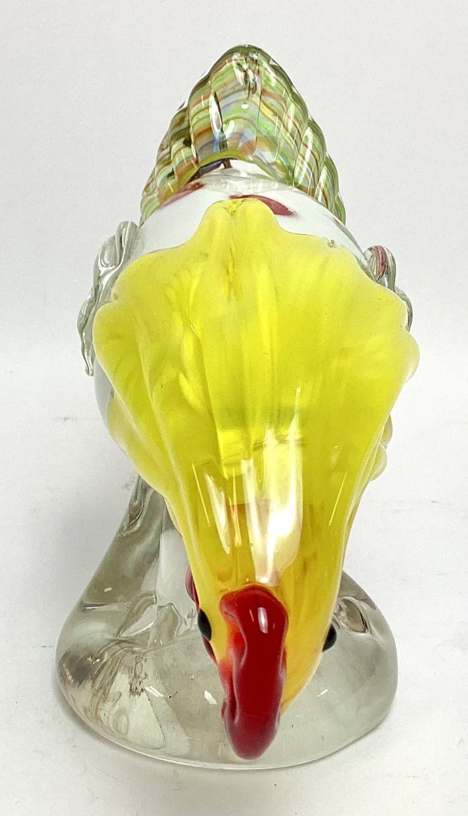 Vintage LENOX Art Glass Chicken Figure Morning Mingles Paperweight