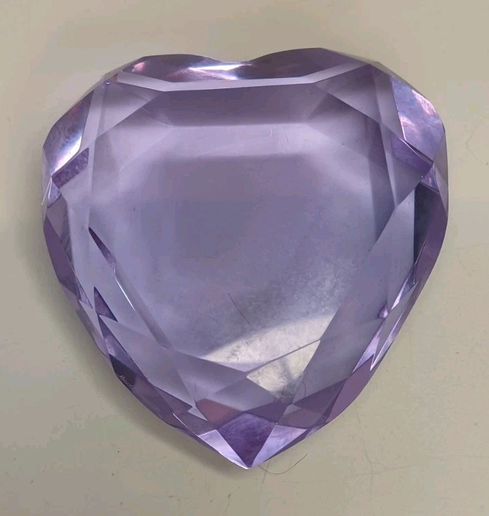 Rosenthal Lavender Heart Shaped 3” Paperweight