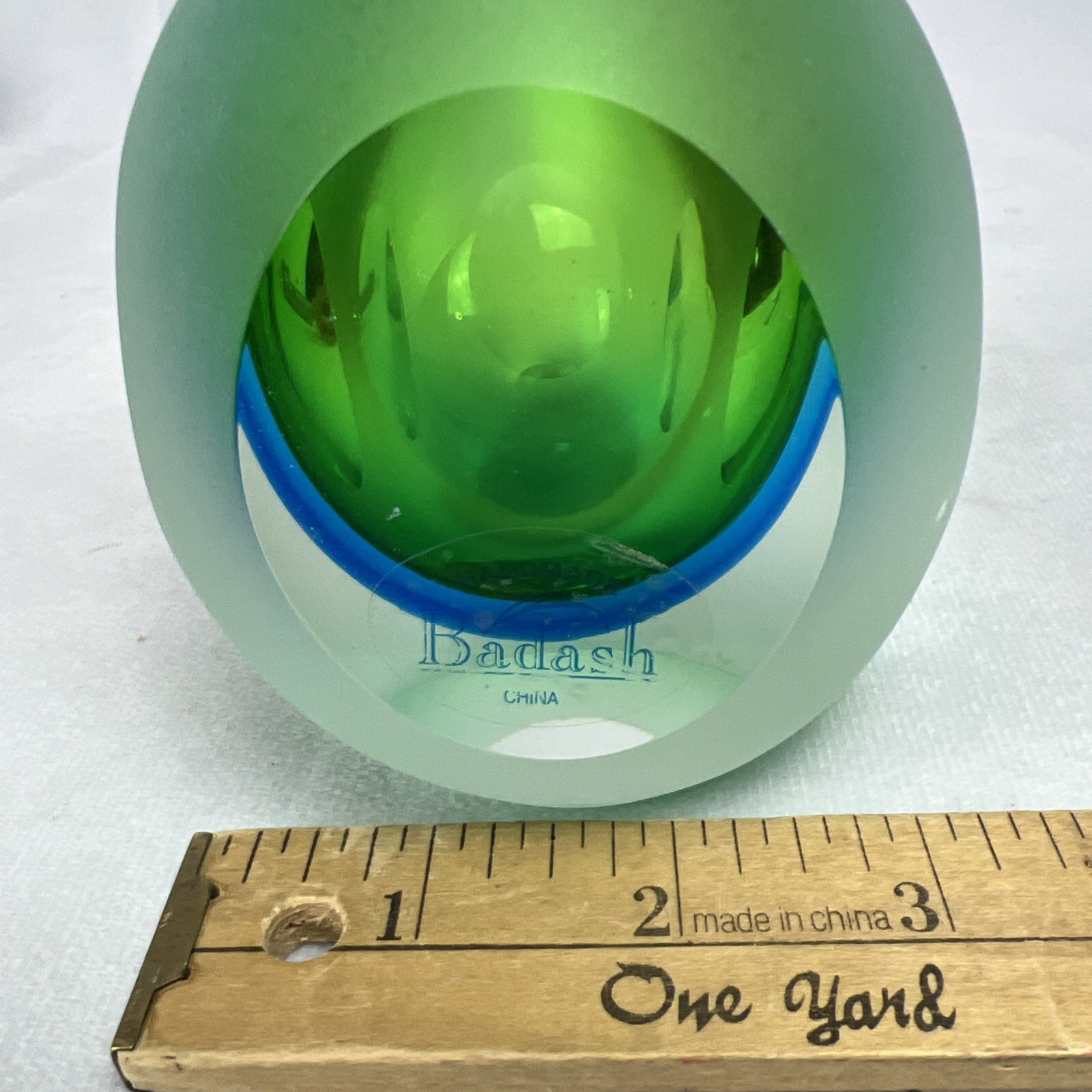 Badash Hand Blown Karma Art Glass Perfume Bottles Frosted Cut Window Pair / Lot