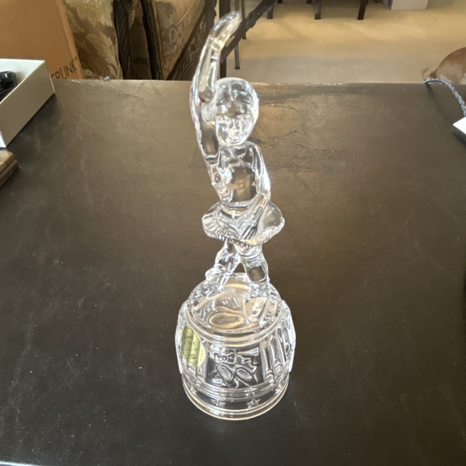 Princess House Crystal Ballerina Figurine Clear Glossy Decorative Ballet