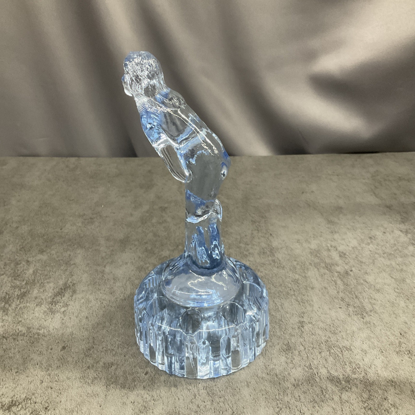 Cambridge Glass Bashful Charlotte Light Blue 6.5 In