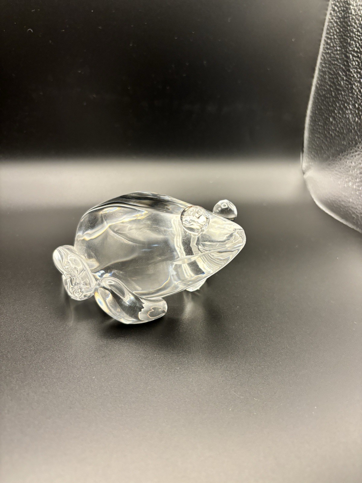 Steuben Art Glass Large Frog Bullfrog Figurine Sculpture Lloyd Atkins