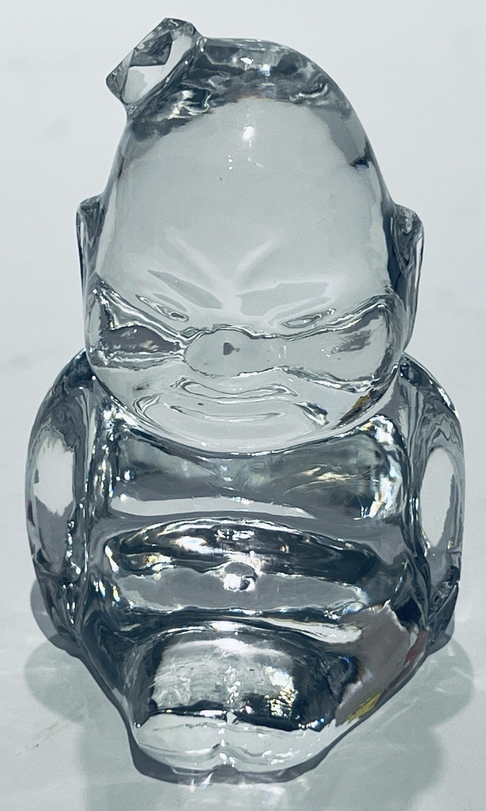 Vintage Cosmos Glass Buddha Figure Paperweight