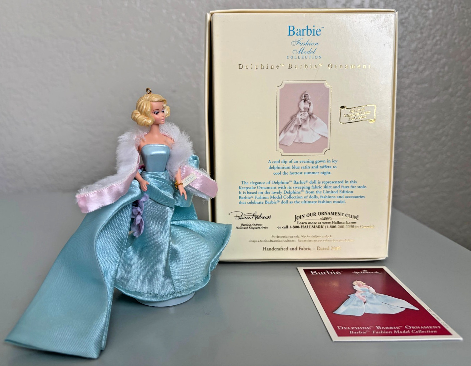 Hallmark Keepsake Fashion Model Collection: Delphine Barbie Ornament 2005
