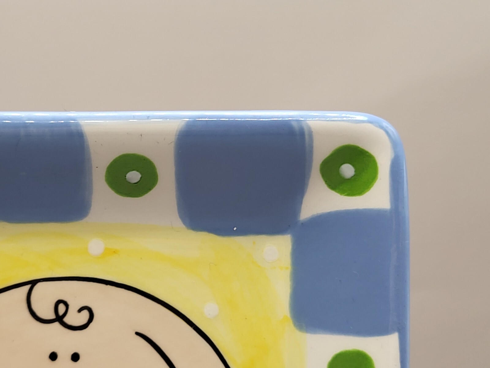 Ceramic Baby Boy Decorative Plate By Clay Chicks Can Be Personalized