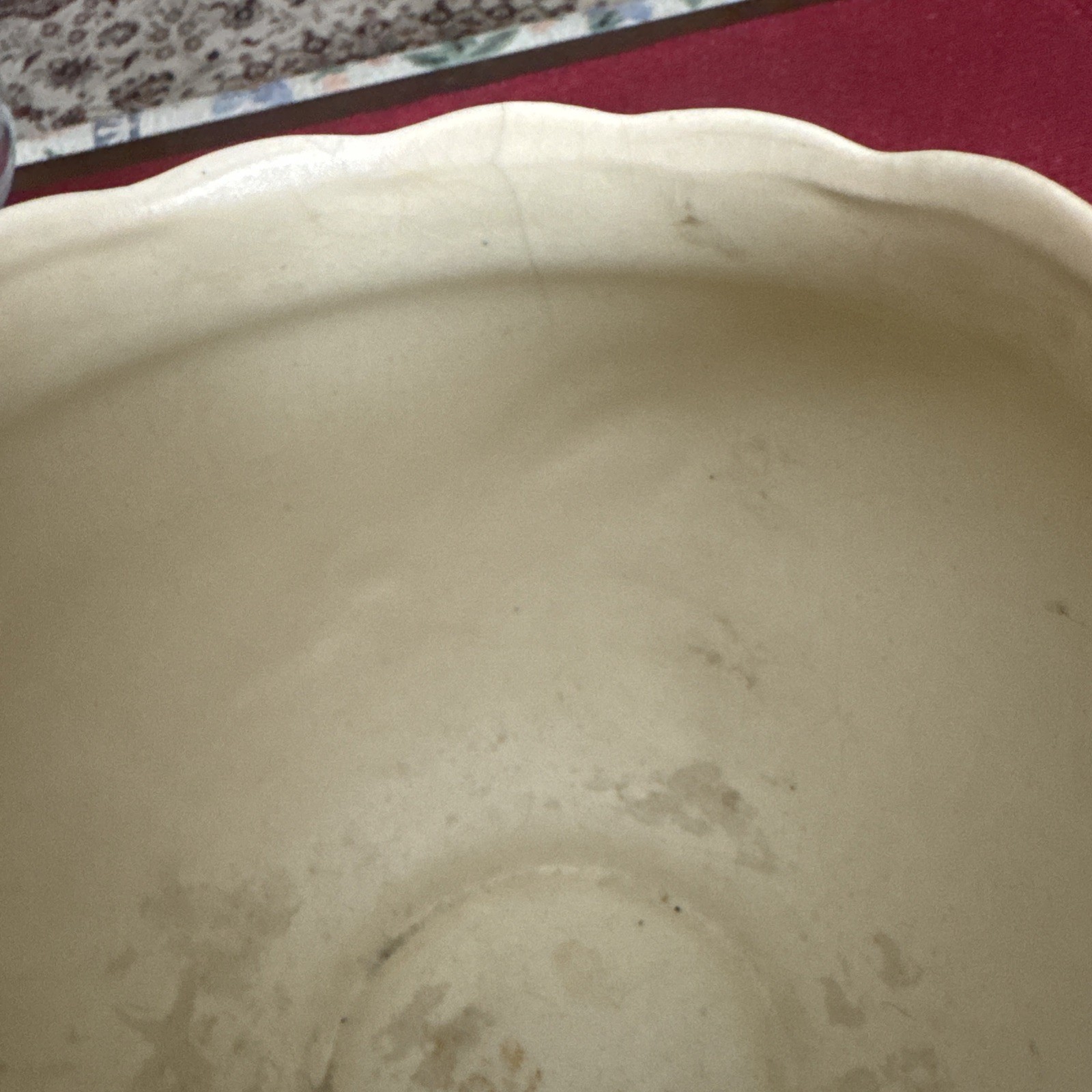 Hull Art Pottery Floral Planter W-5 1/2 Ceramic Mid 20th Century Matte Finish