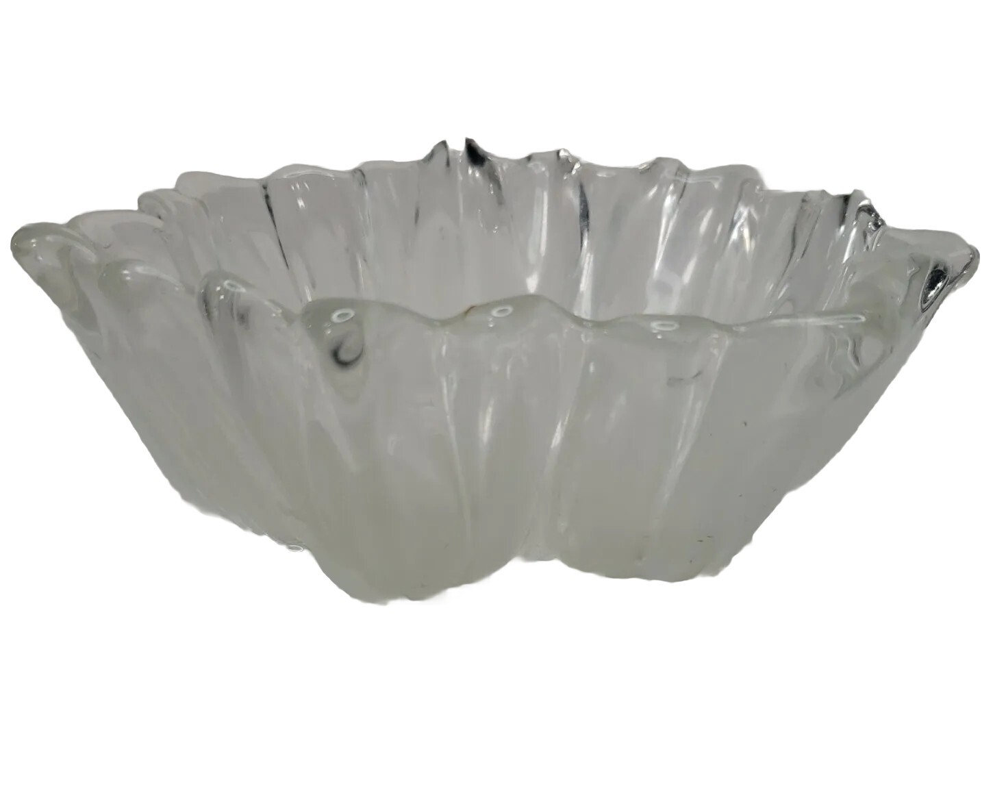 Mikasa Crystal Frosted Tulip Bowl Flower Clear Small Container Storage Candy