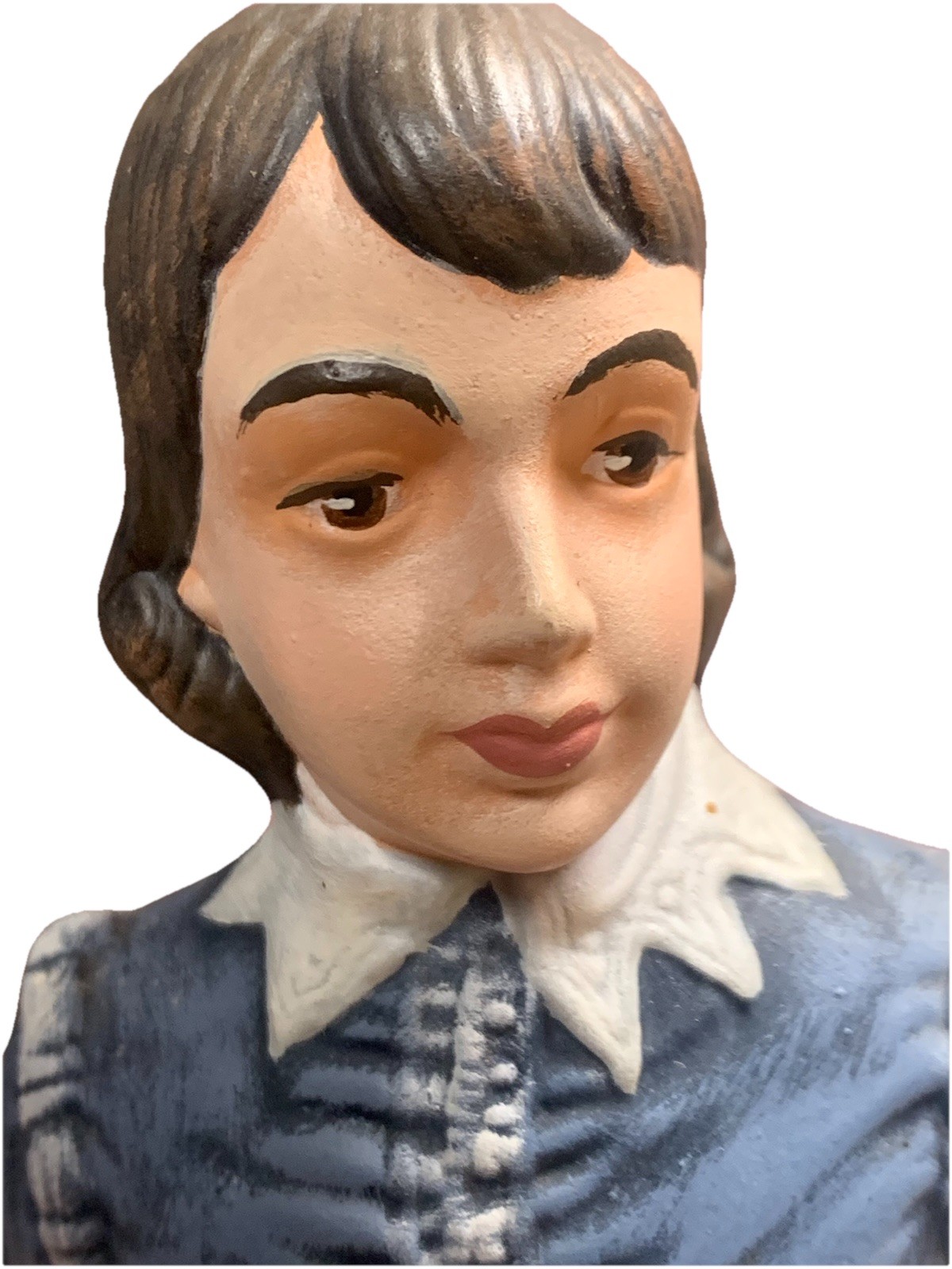 Vintage 12 1/2” BLUE BOY Figurine Ceramic Old Estate