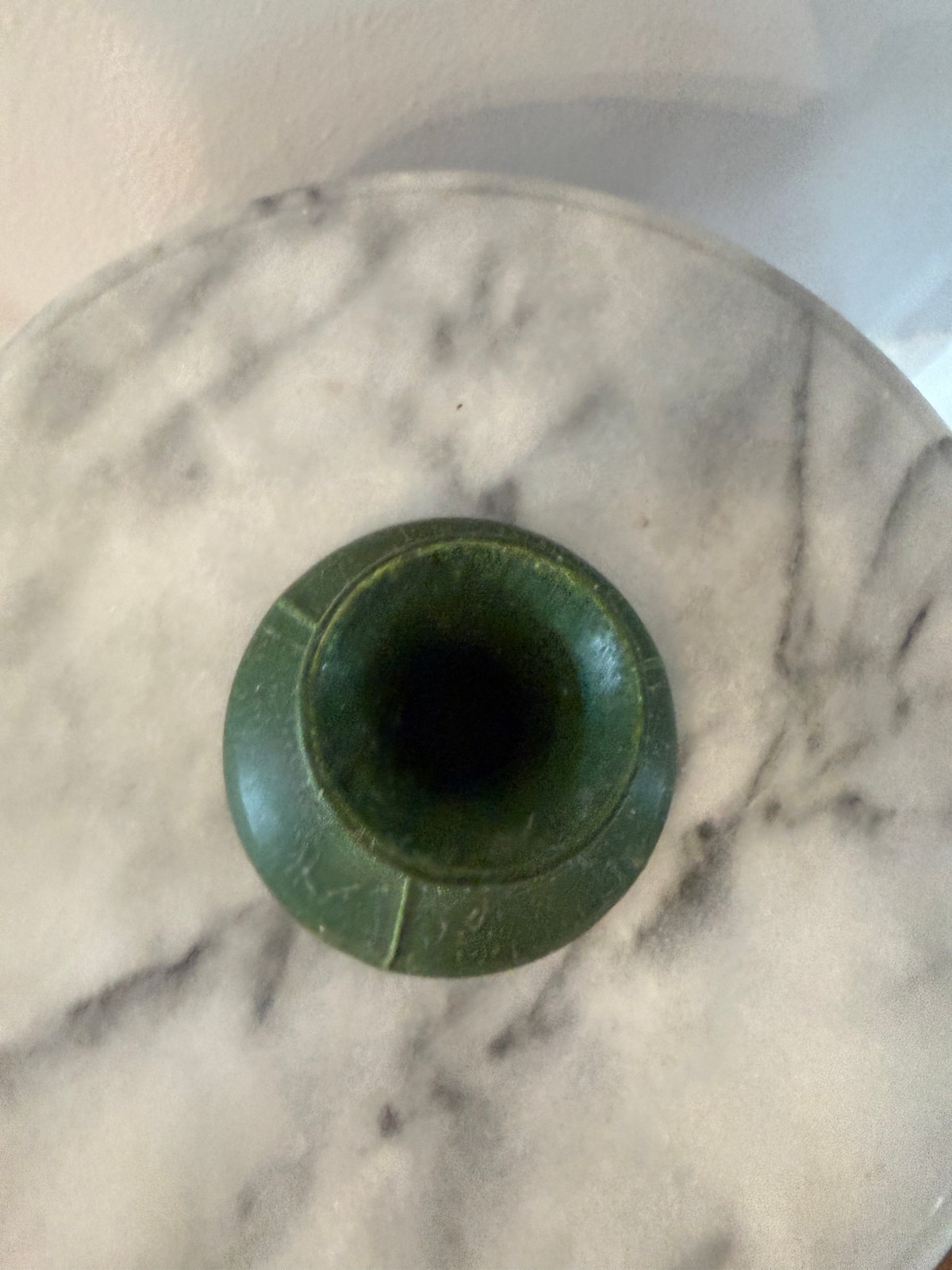 Ephraim Faience Pottery Budding Candlestick 4.5″ x 4″ Kevin Hicks #971 – Green