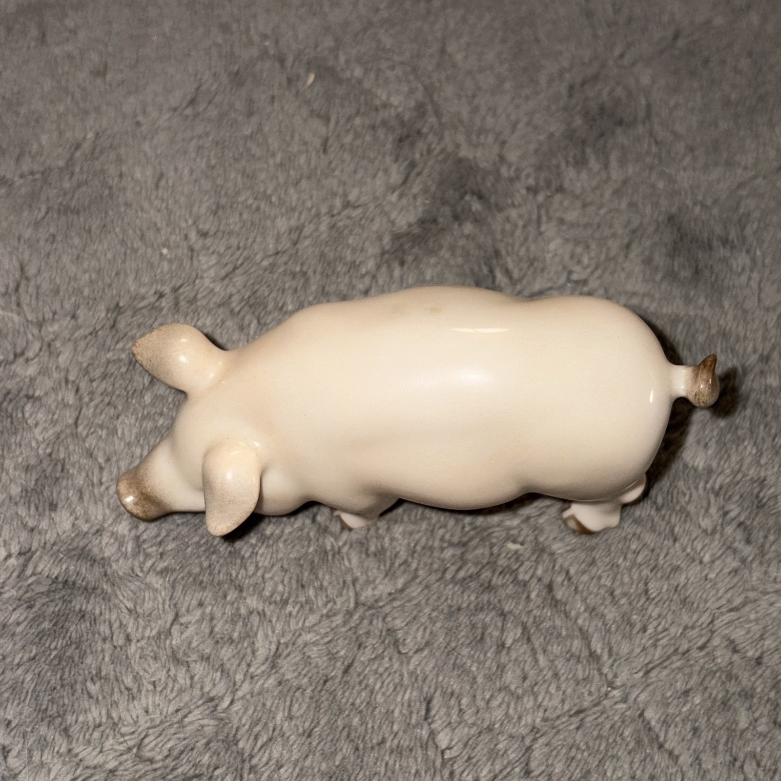 VTG Herend Pig Pink 15301 Figure Stamped Hallmark Mint 95 Hand Painted Porcelain