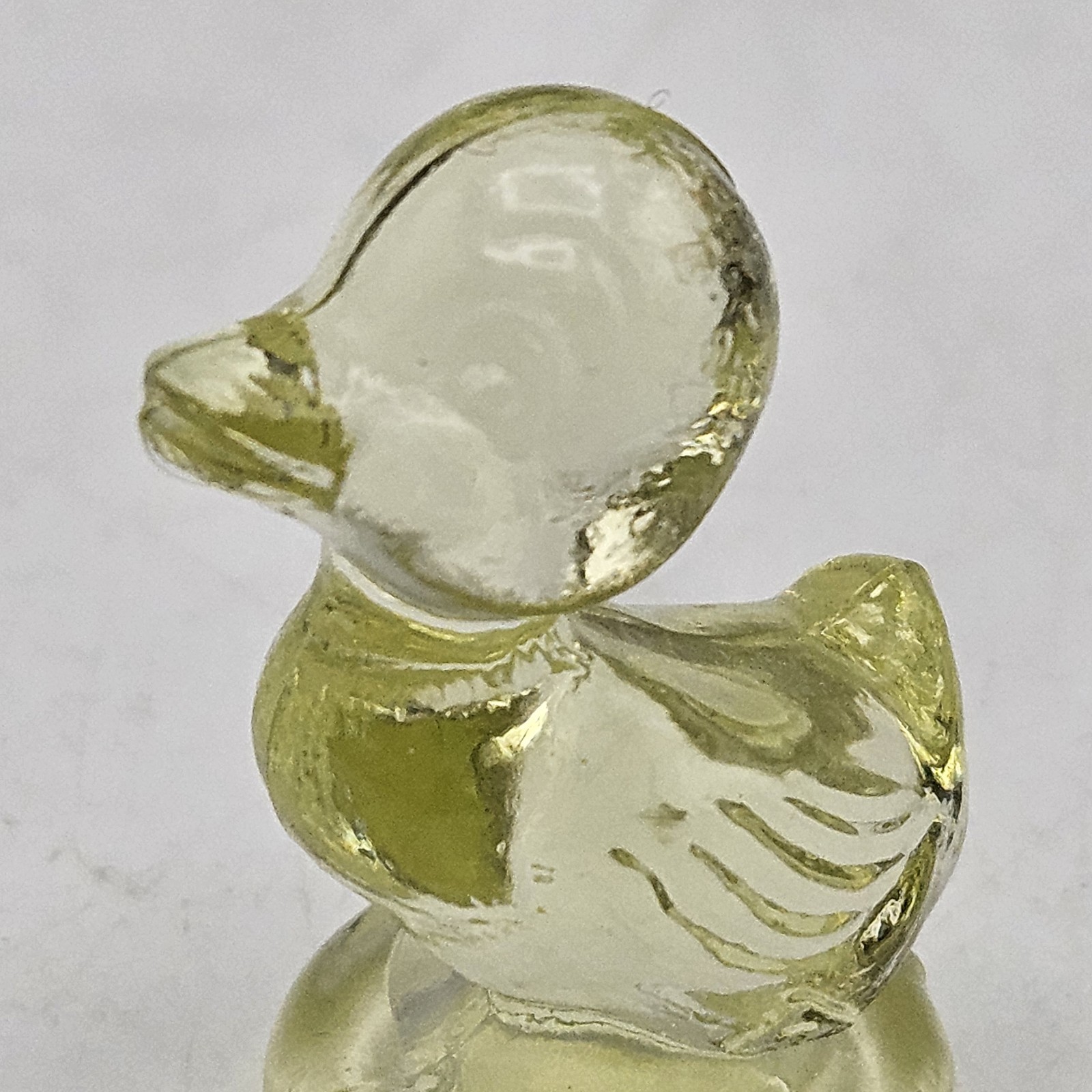 Boyds Glass ~ Debbie Duck Duckling ~ Cornsilk or Light Yellow