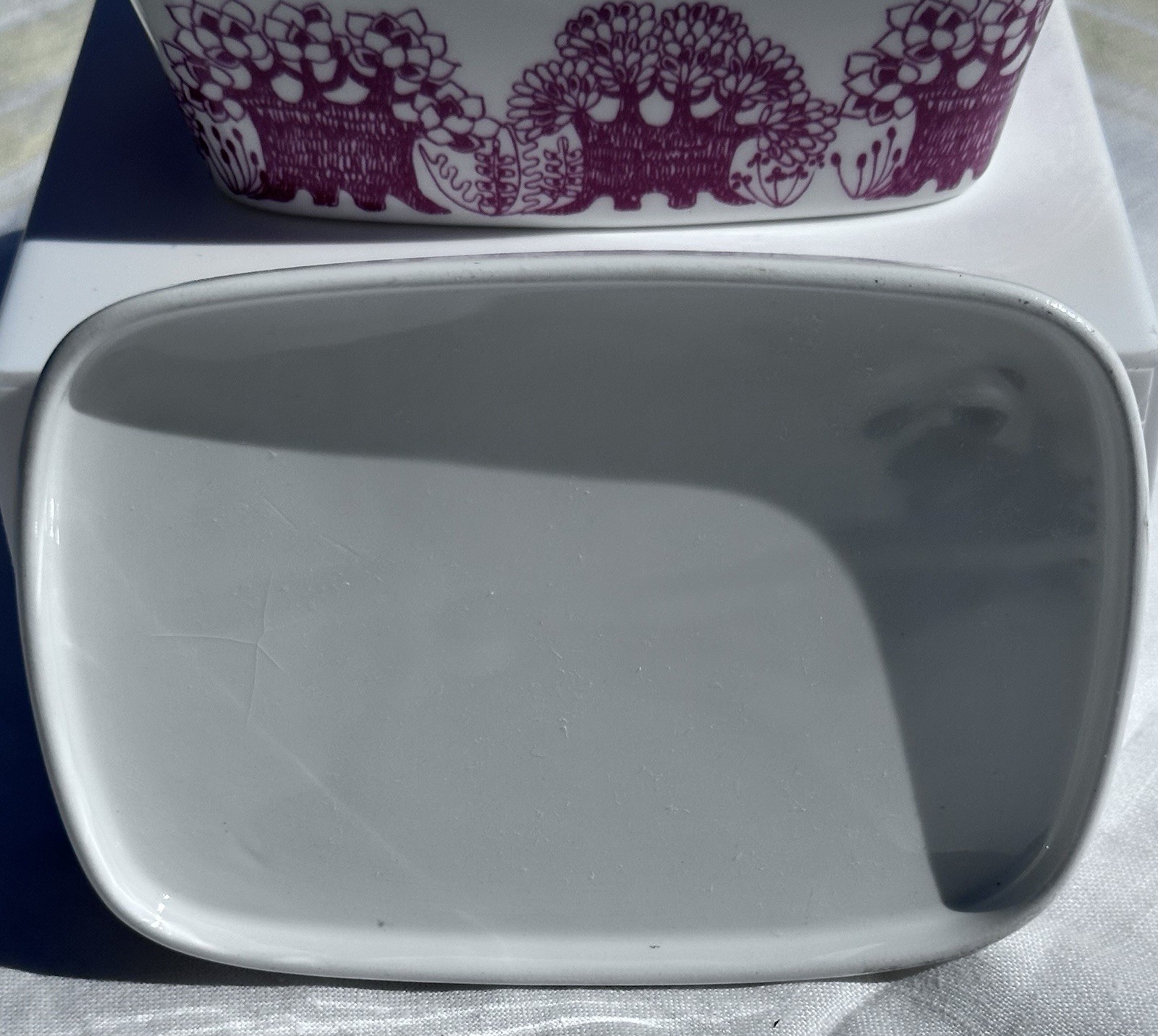 Turi Gramstad Oliver for Figgjo Flint Norway Arden Design Butter Dish W/ Lid