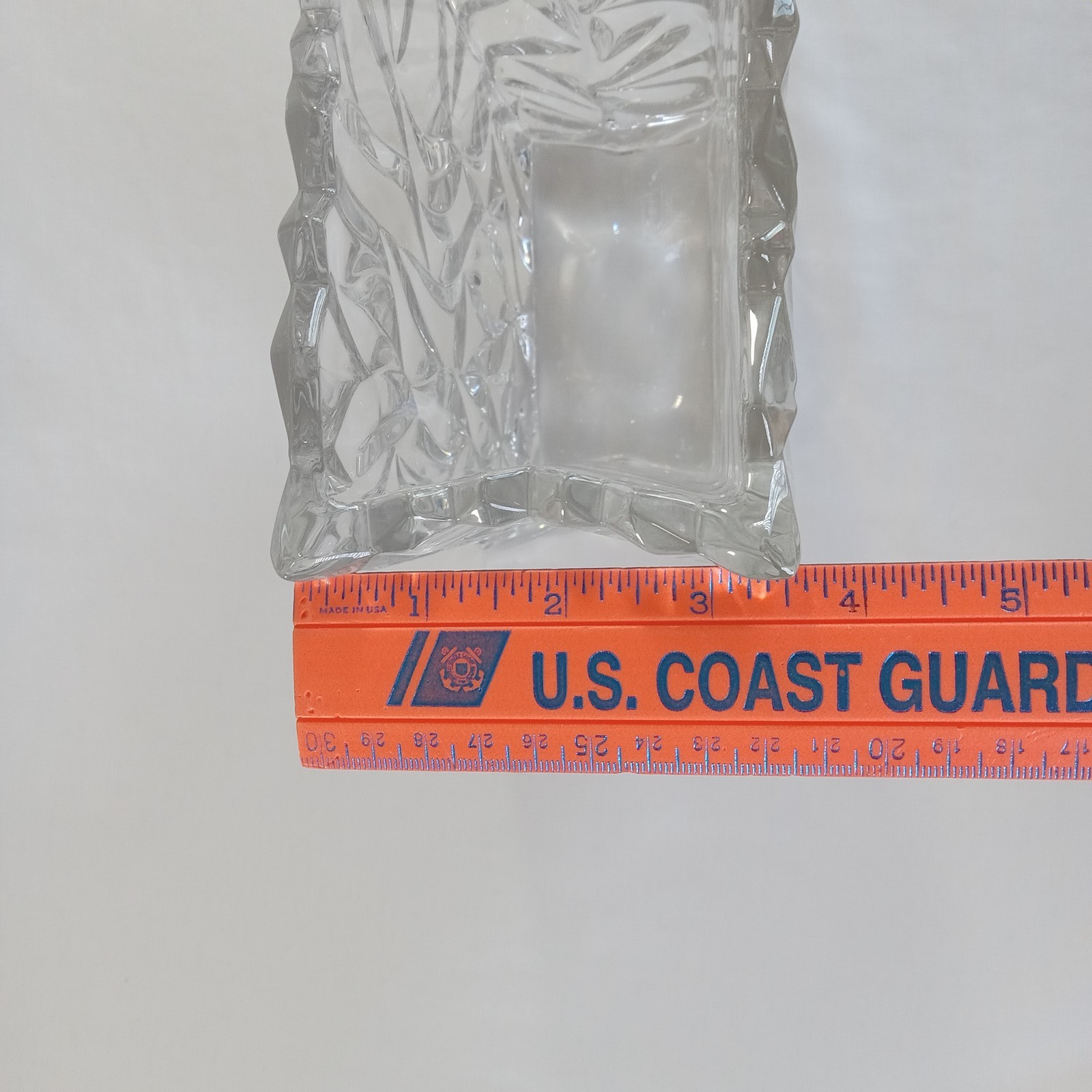 Rosenthal Studio Linie Crystal Paper Bag Vase 8.5″ Germany Art Glass 8 LBS