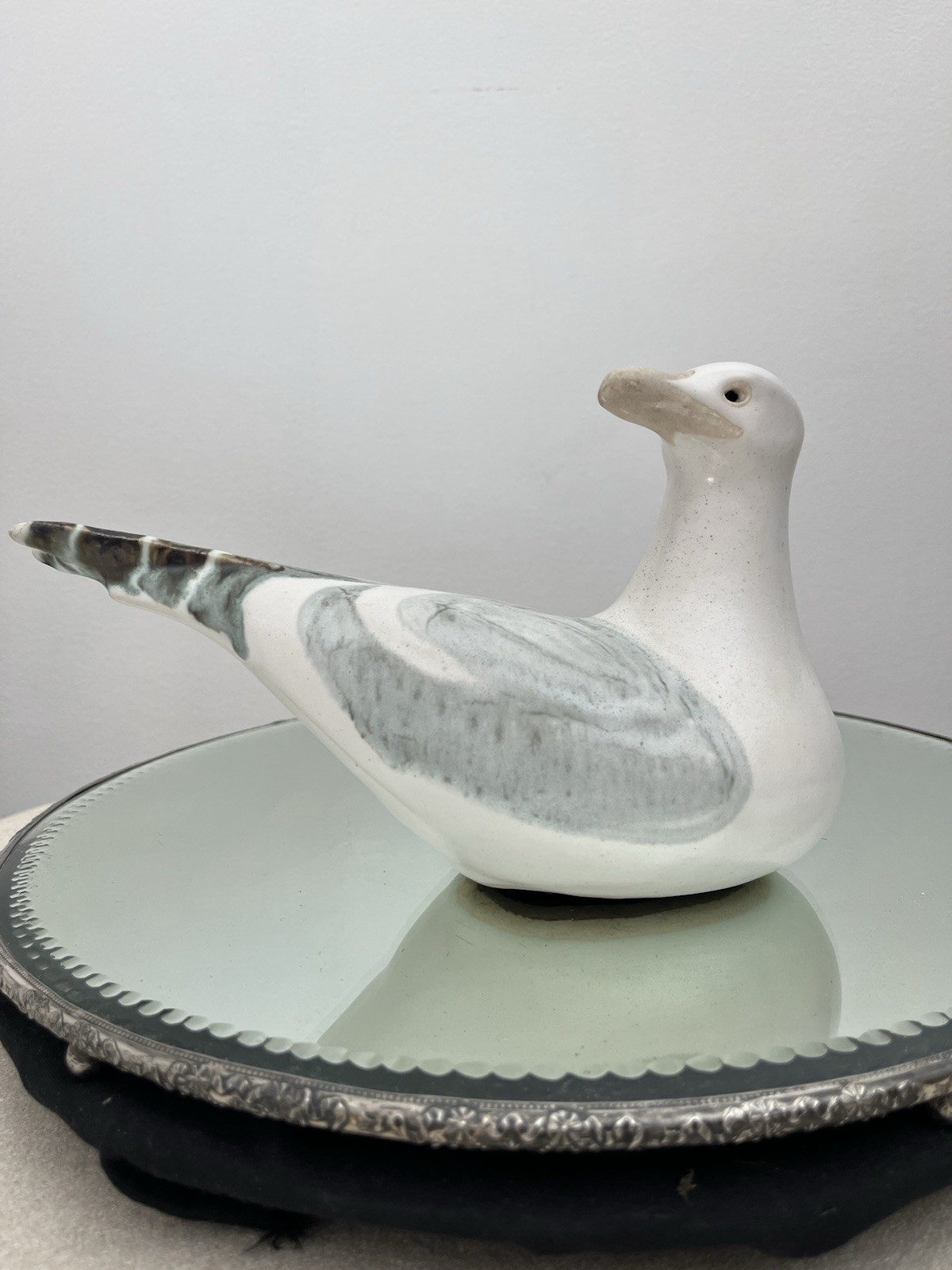 🔵 VTG Anderson Design AD Studio Art Pottery Hand Painted Seagull ~9” Figurine