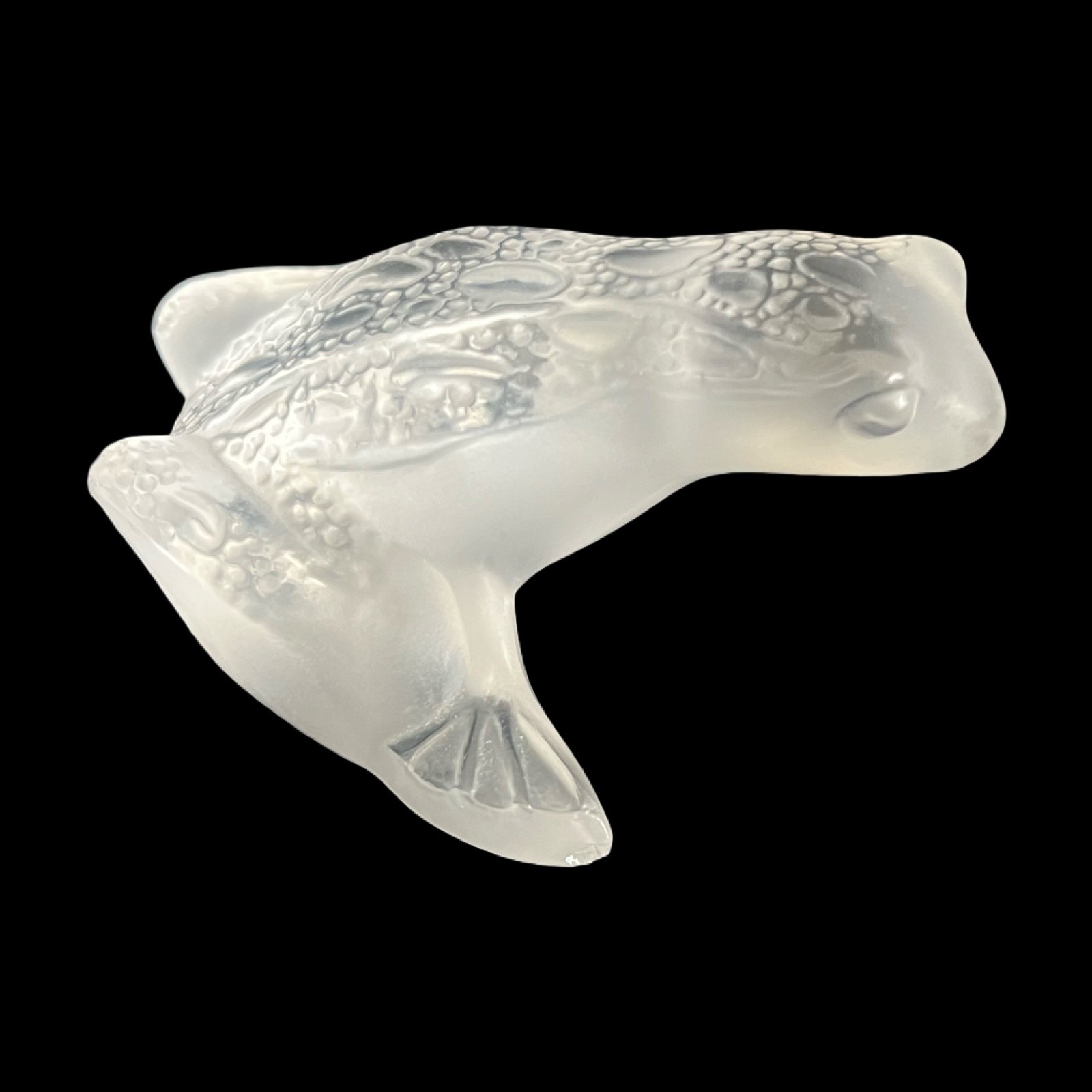 Lalique Grenouille Frog Authentic Crystal Luxury Figurine 2.6″ x 2.4″ x 1.2″