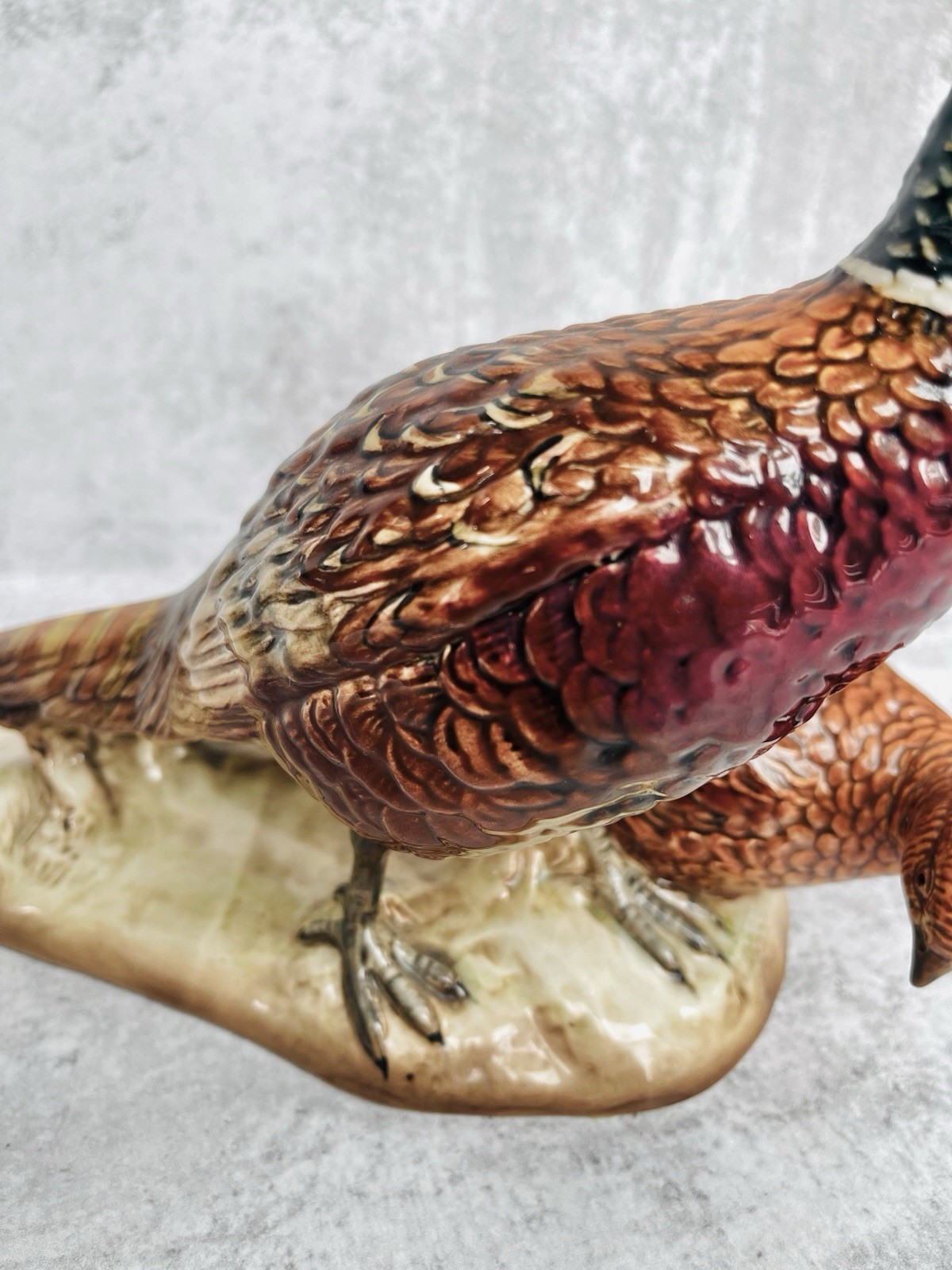 Beswick Pheasant Figurine #2078 England Hand Painted 2 Birds 10″ Impressed Marks