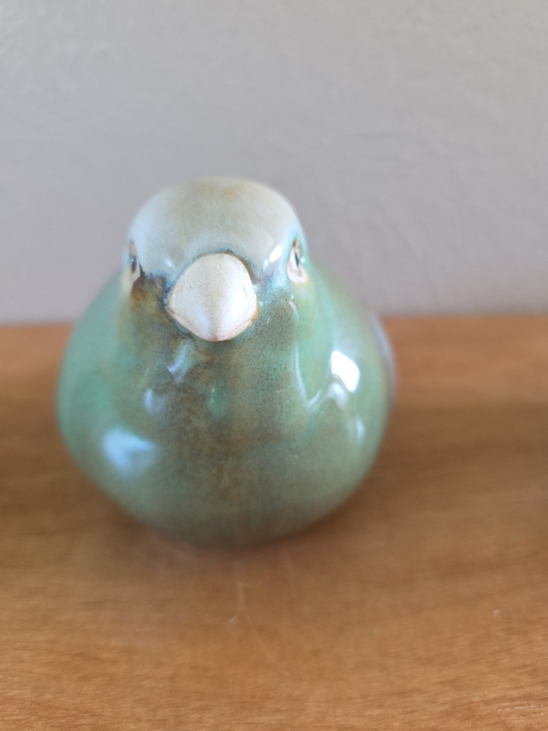 3 Chubby Round Pottery Birds Farmhouse Sparrow Finch Figurine Decor Nature Boho
