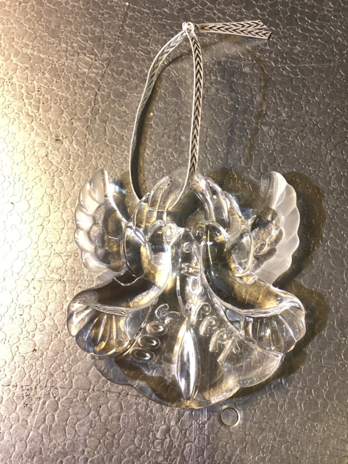 Marquis Waterford Kissing Doves Crystal Millennium Ornament 1999/2000- EUC