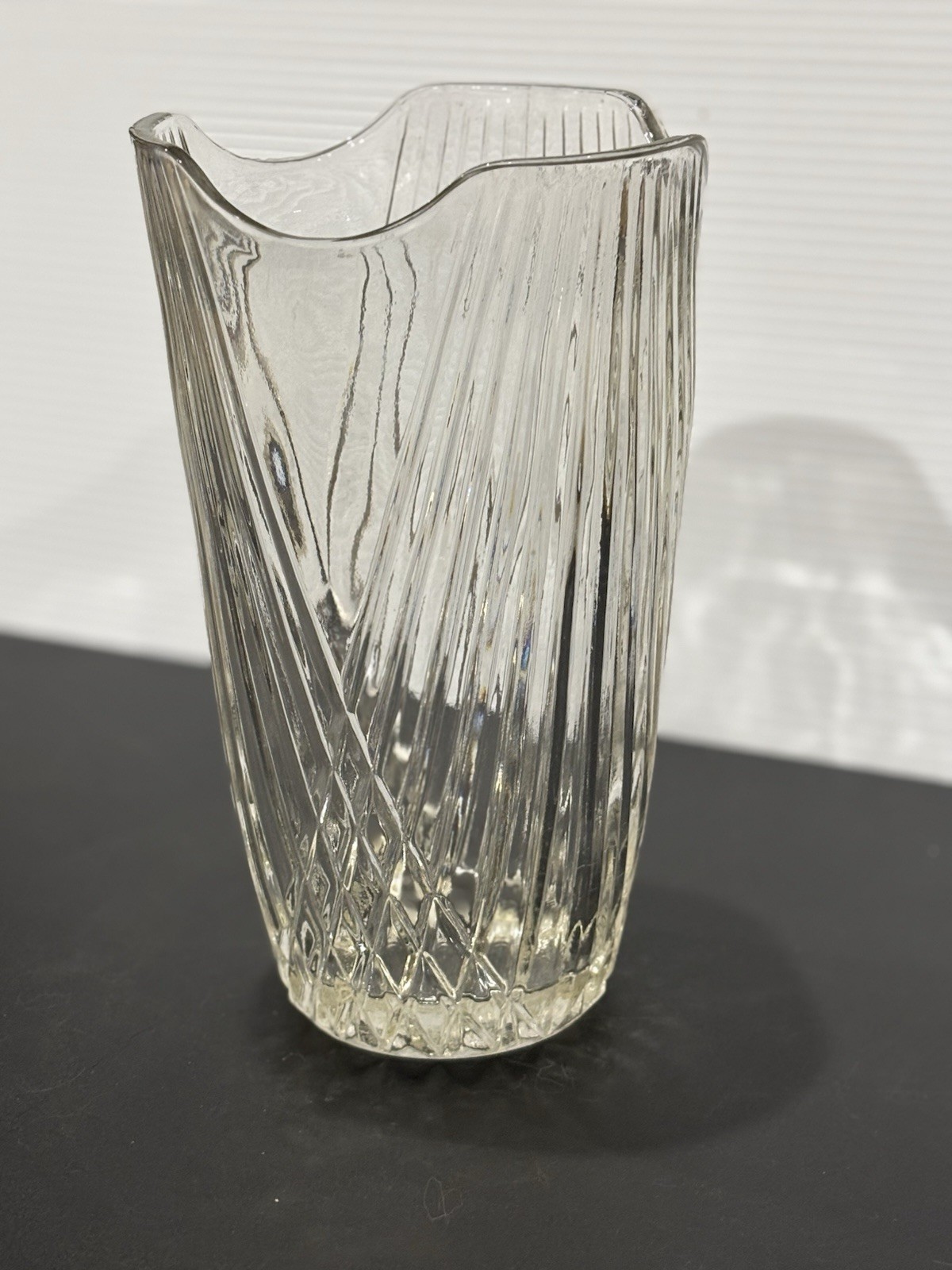 Vintage Large Vase 10 Inches Tall Heavy Discontinued Art Deco