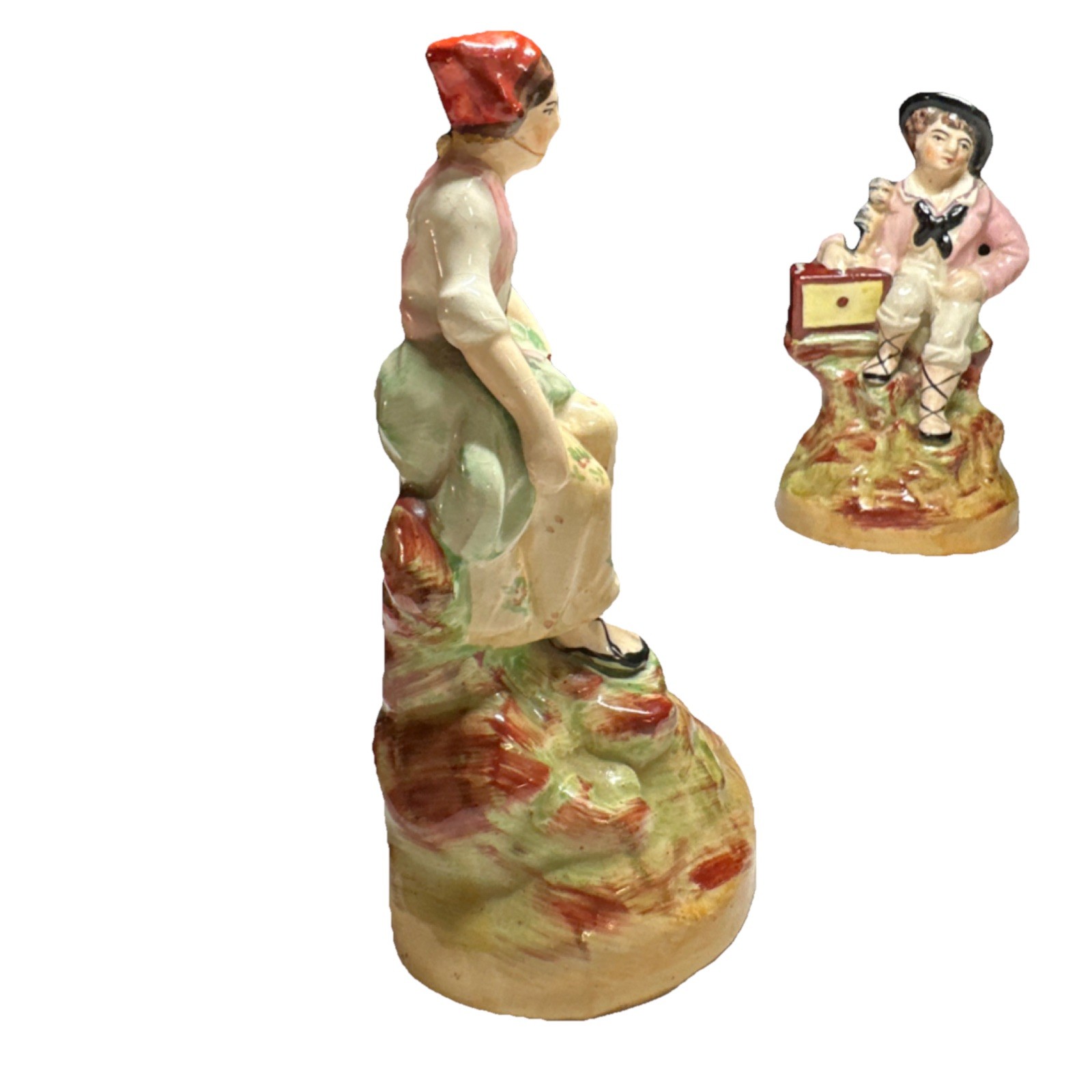 Ceramic Couple Figurine Staffordshire Decorative Pair Collectible