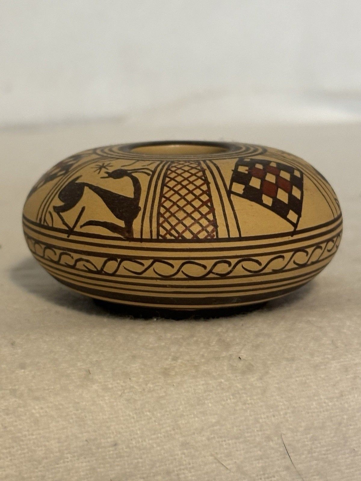 Very Detailed Intricate Handmade Pottery Vessel From Greece Perfect Condition