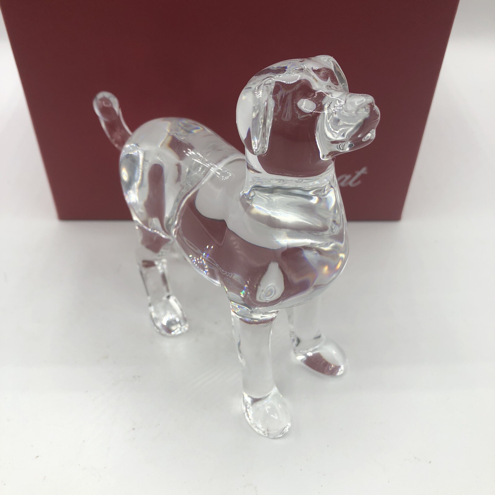 NEW Flawless BACCARAT France ZODIAC Crystal Dog Puppy Akita In Box