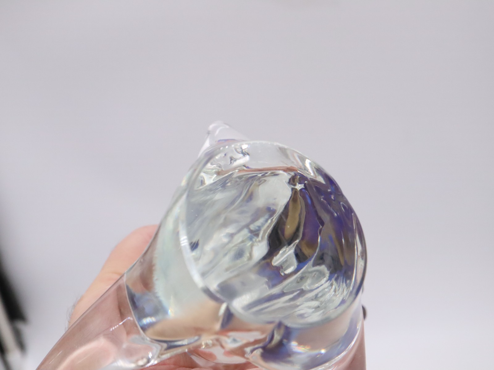 Vintage Formia Murano 11.5″ Glass Bird of Paradise Figurine Blue and Gold
