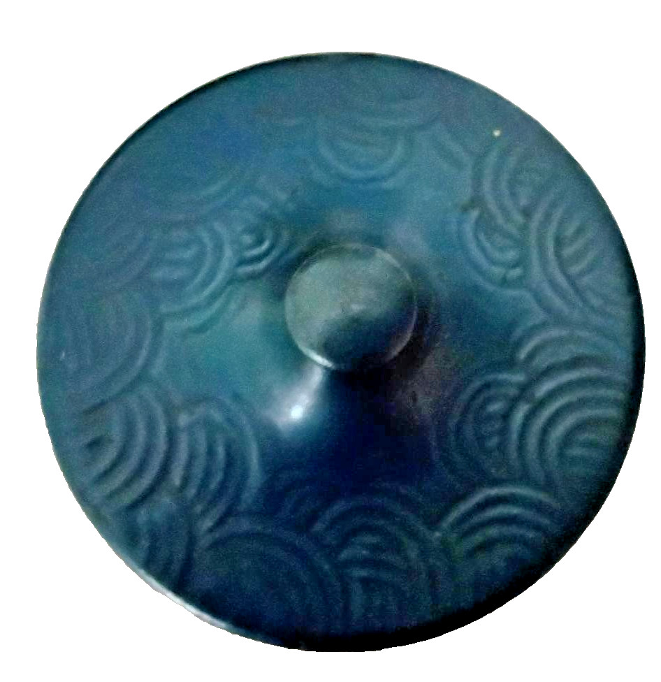 VINTAGE ROSEVILLE POTTERY ZEPHYR LILY TEAPOT LID