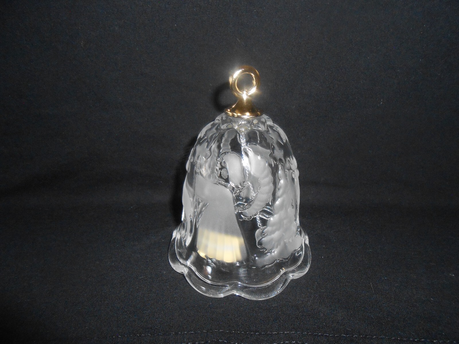 Mikasa Holiday Lights Glass Christmas Bell SA 835/922