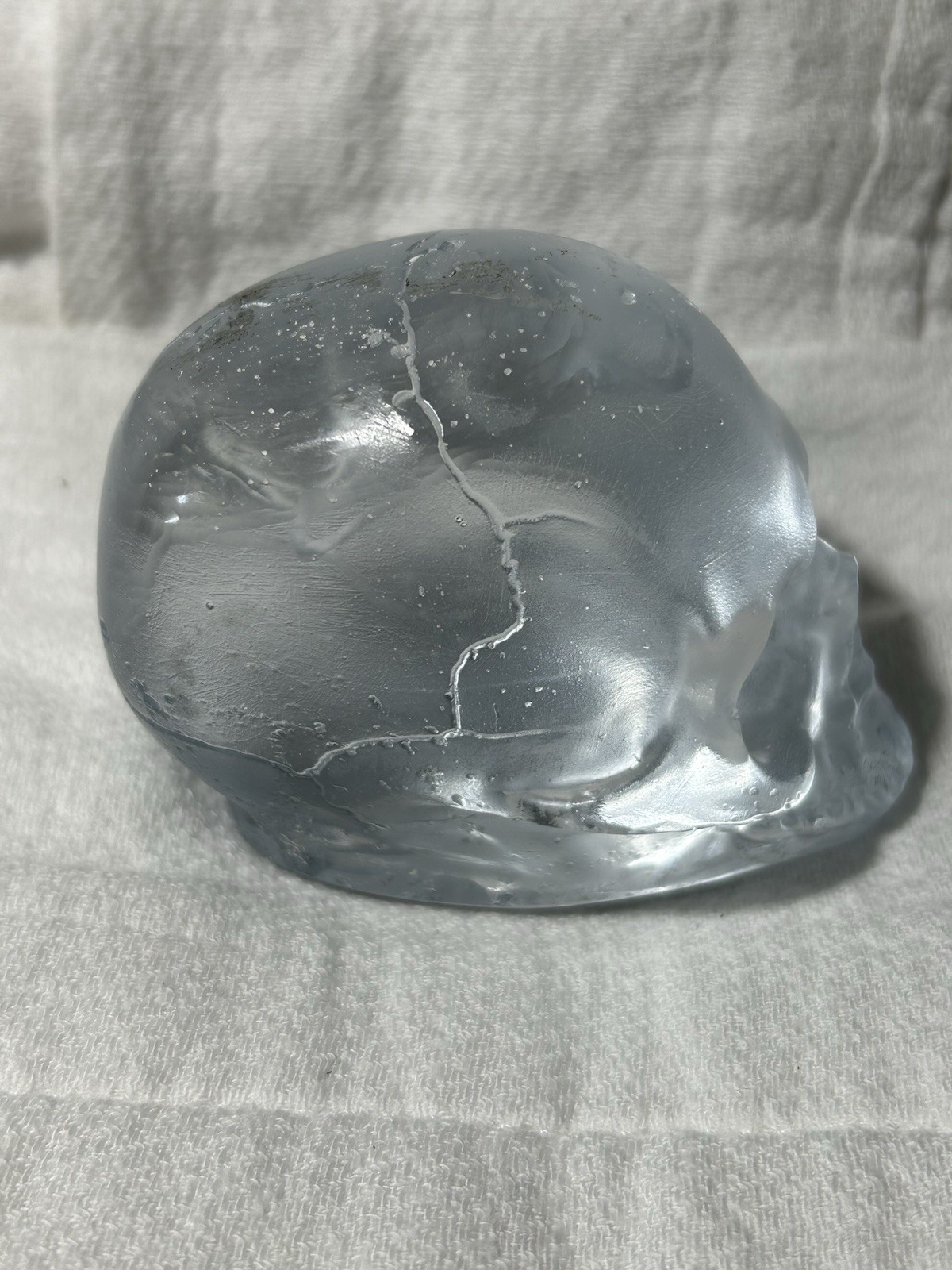 Art Glass Crystal Skull Artist Signed
