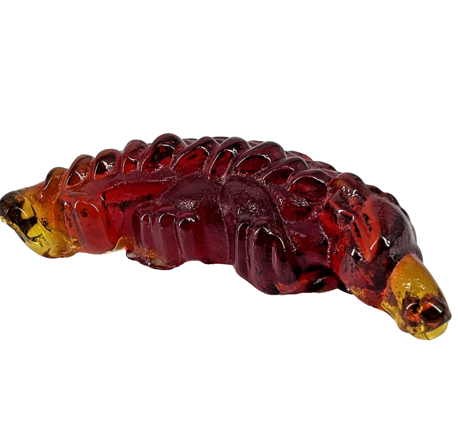 Handblown Art Glass Alligator Figurine Terra Studios Bluebird of Happiness Amber