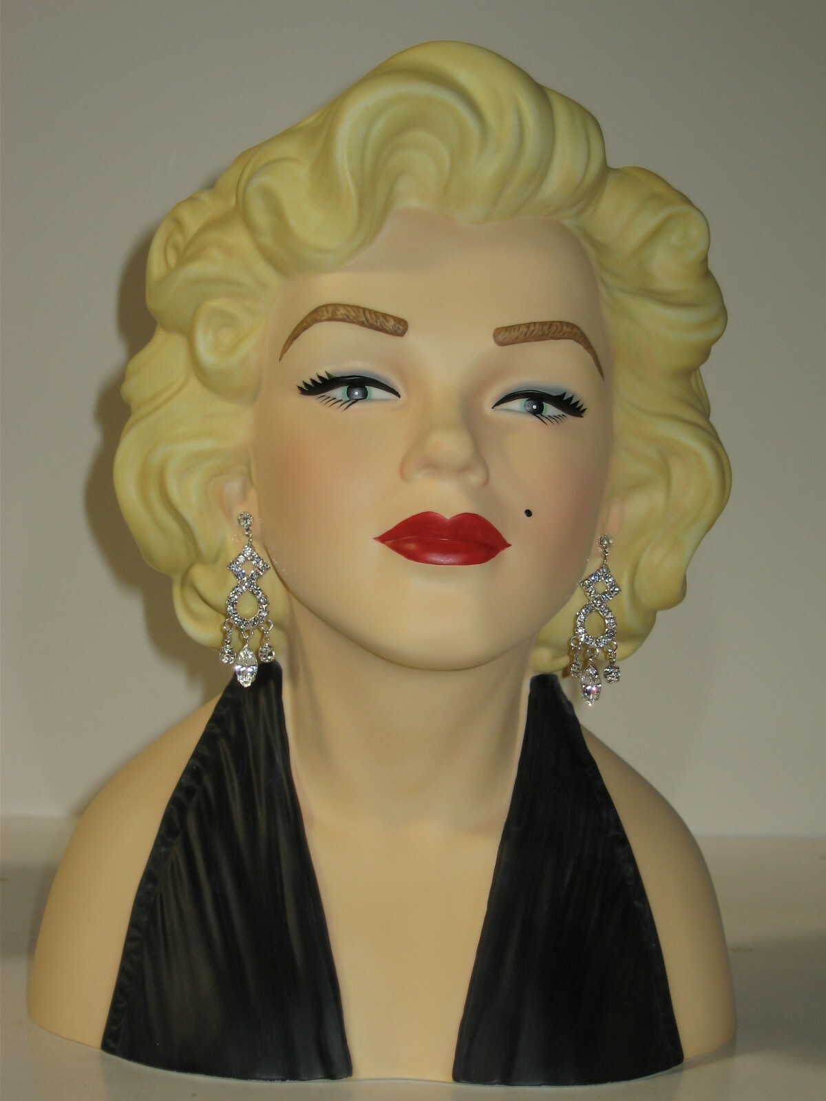 Marilyn Monroe 10 Inch Porcelain Head Vase Pink,Black or White